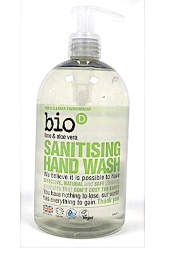 Bio-D Handzeep vloeibaar limoen & aloe vera (500 Milliliter)