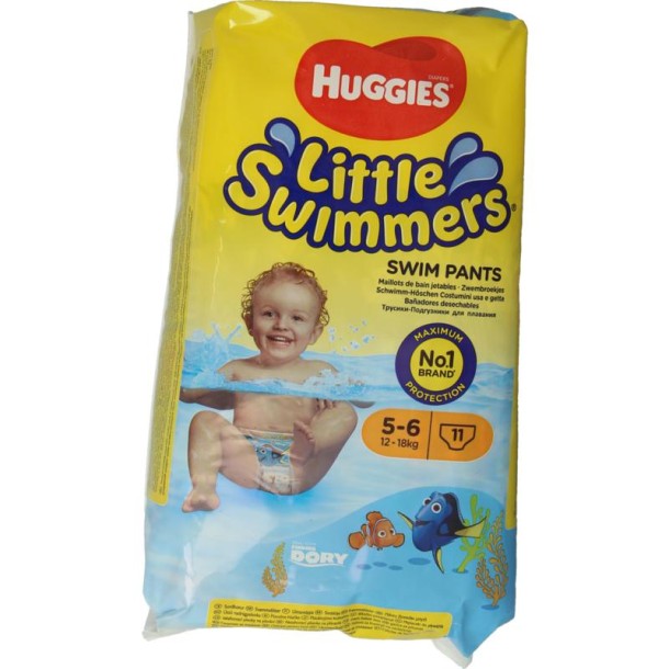 Huggies Little swimmers maat 5-6 12-18kg (11 Stuks)