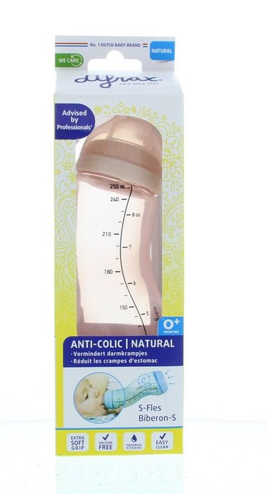 Difrax S-Fles natural roze 250ml (1 Stuks)