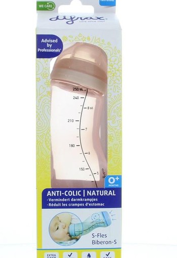 Difrax S-Fles natural roze 250ml (250 Milliliter)