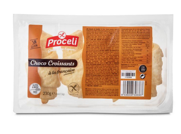 Proceli Croissant choco 4 stuks (230 Gram)