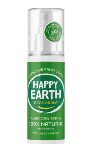 Happy Earth Pure Deo Spray Cucumber Matcha 100 ml