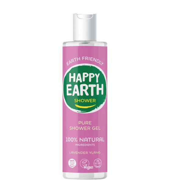 Happy Earth Pure Shower Gel Lavender Ylang 300 ml