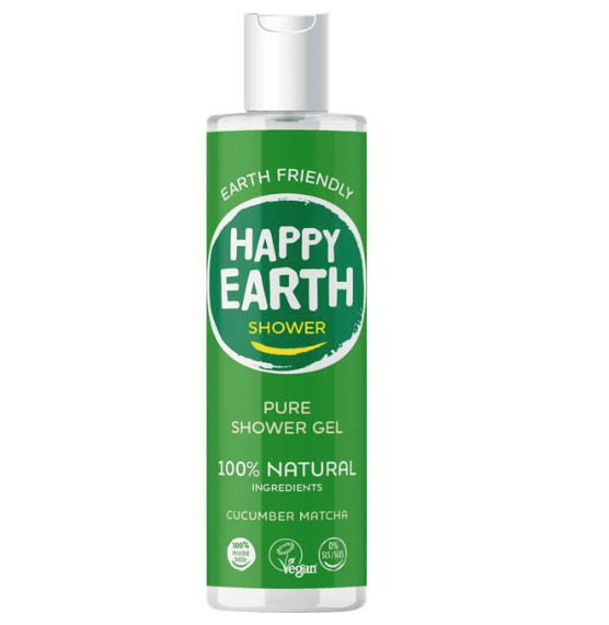 Happy Earth Pure Shower Gel Cucumber Matcha 300 ml