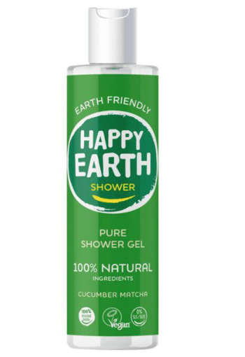 Happy Earth Pure Shower Gel Cucumber Matcha 300 ml