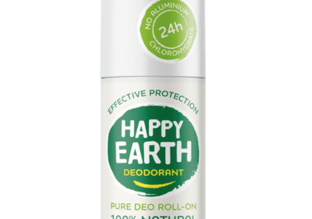 Happy Earth Pure Deo Roll-On Unscented 75 ml 