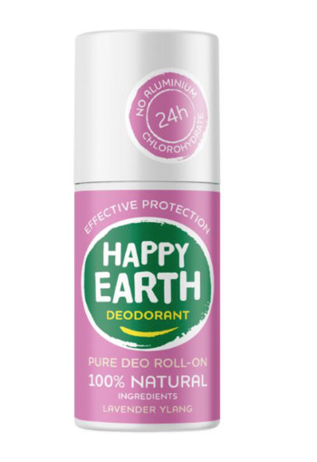 Happy Earth Pure Deo Roll-On Lavender Ylang 75 ml roller