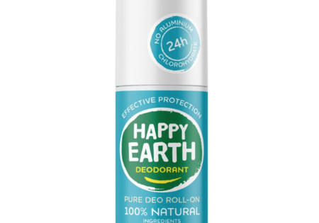 Happy Earth Pure Deo Roll-On Cedar Lime 75 ml roller