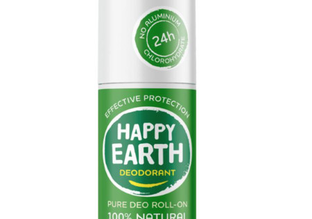 Happy Earth Pure Deo Roll-On Cucumber Matcha 75 ml roller