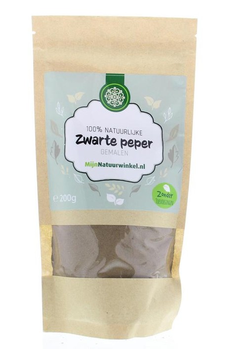 Mijnnatuurwinkel Zwarte peper gemalen (200 Gram)