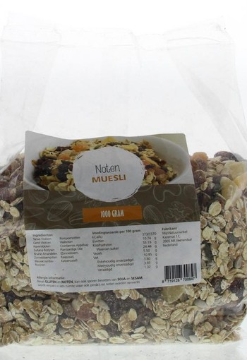 Mijnnatuurwinkel Muesli noten (1 Kilogram)