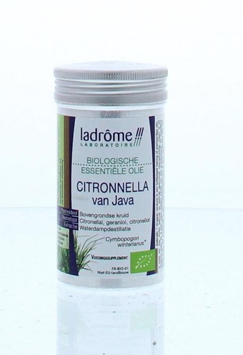 Ladrome Citronella olie bio (10 Milliliter)