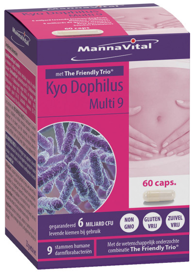 Mannavital Kyo dophilus multi 9 (60 Capsules)