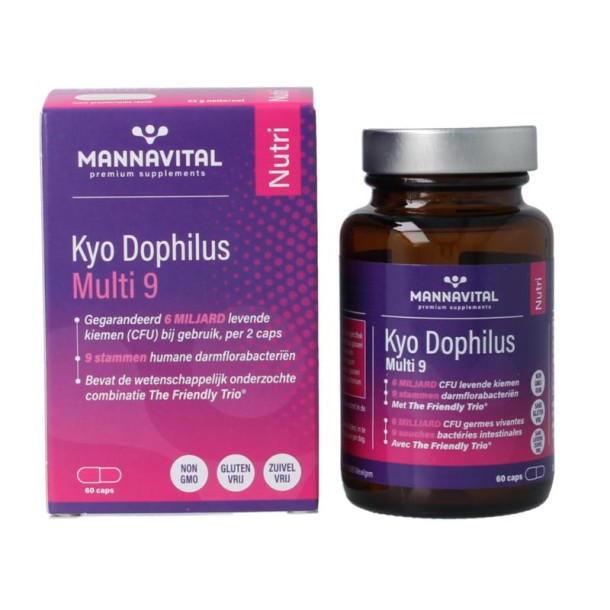 Mannavital Kyo dophilus multi 9 (60 Capsules)