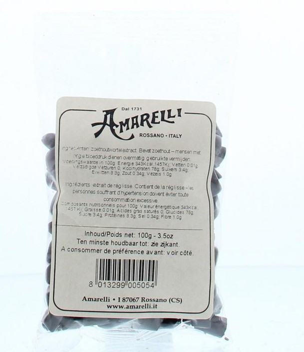 Amarelli Laurierdrop zakje kleine stukjes (100 Gram)