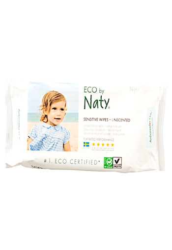 Eco Sensitive Wipes Unscented 56 stuks