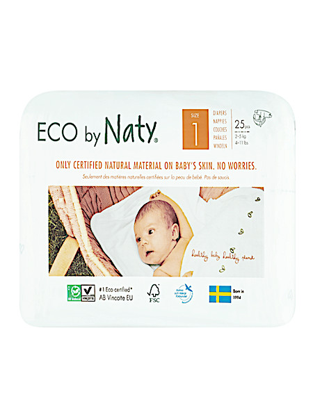 Naty Eco Diapers 1 / Naty babycare luiers new born 1