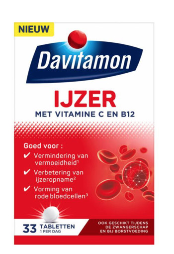 Davitamon Ijzer Vit C & B12 33 stuks