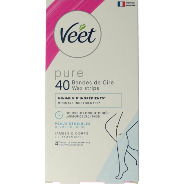 Veet Minima waxstrip benen (40 Stuks)