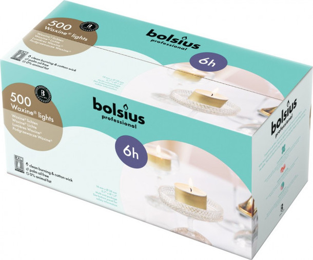 Bolsius Waxinelicht 16/38 wit (500 Stuks)