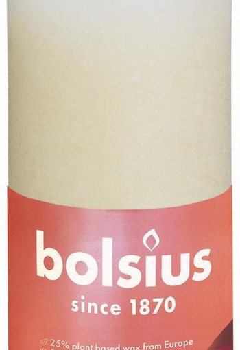 Bolsius Rustiekkaars shine 130/68 130/68 soft pearl (1 Stuks)