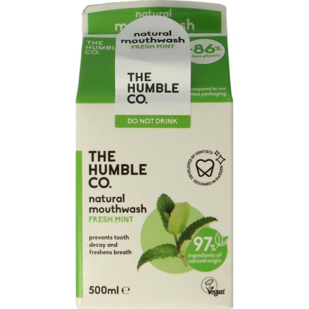 The Humble Co Mondwater fresh mint (500 Milliliter)