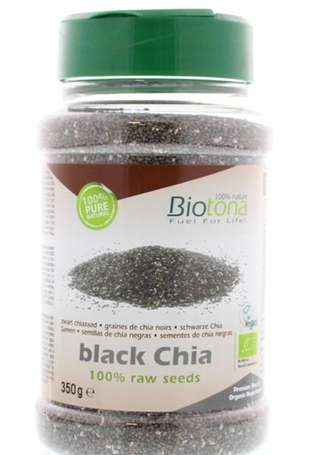 Biotona Black chia raw dispenser bio (350 Gram)