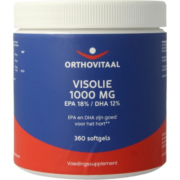 Orthovitaal Visolie 1000mg EPA 18% DHA 12% (360 Softgels)