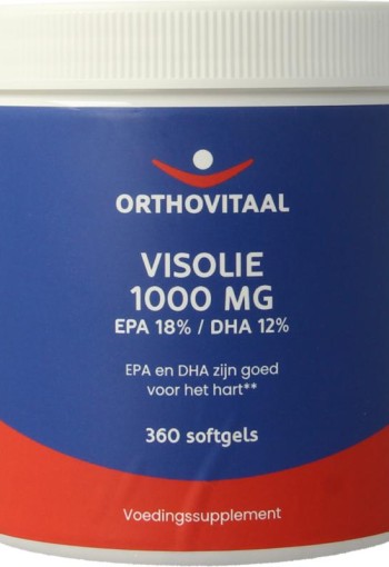 Orthovitaal Visolie 1000mg EPA 18% DHA 12% (360 Softgels)