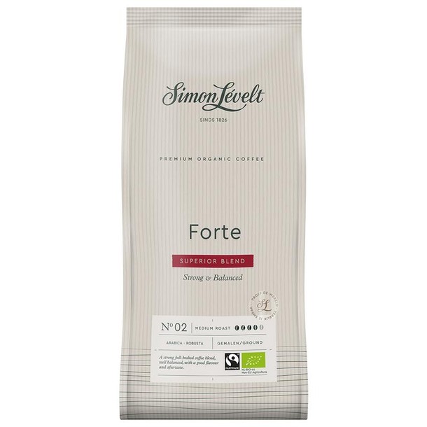 Simon Levelt Forte superior blend gemalen koffie bio (1 Kilogram)