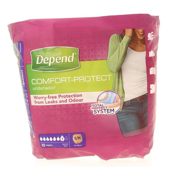 Depend Pants normal maat S/M (10 Stuks)