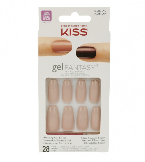 Kiss Gel Fantasy Nails Ab Fab 1setKiss Nude nails cashmere 1 set