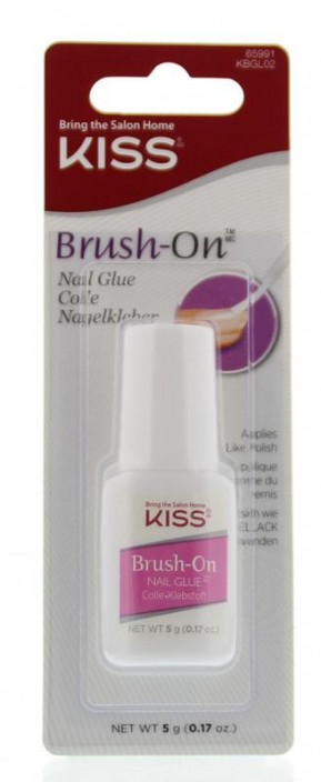 Kiss Nail glue brush on 1 stuks