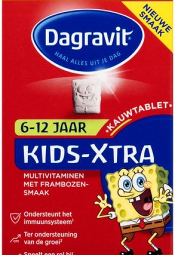 Dagravit Multi Kids frambozen 6-12 Jaar 120kt 