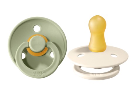 Bibs Fopspeen maat 1 ivory/sage 2 pack (2 Stuks)