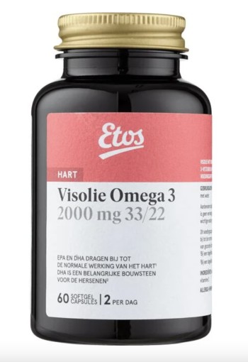 Etos Visolie Omega 3 2000mg 33/22 Capsules 60 stuks