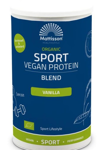 Mattisson Organic sport vegan protein blend vanille (500 Gram)