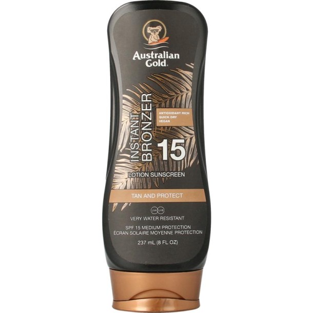 Australian Gold Lotion met bronzer SPF15 (237 Milliliter)