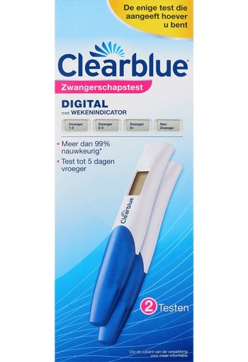 Clearblue Zwangerschapstest Digital Wekenindicator 