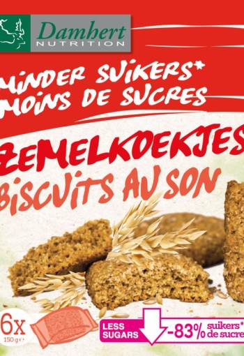 Damhert Zemelkoek minder suiker (150 Gram)