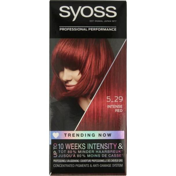 Syoss Color baseline 5-29 intens rood haarverf (1 Set)
