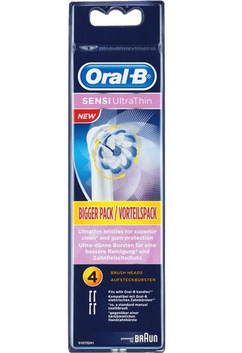 Oral-B Sensi Ultrathin Vervangende Opzetborstels Voor Elektrische Tandenborstels 4x