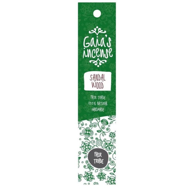 Gaia's Incense Wierook sandelwood (15 Stuks)