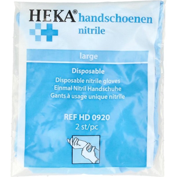 Heka Handschoen nitril maat L (1 Paar)