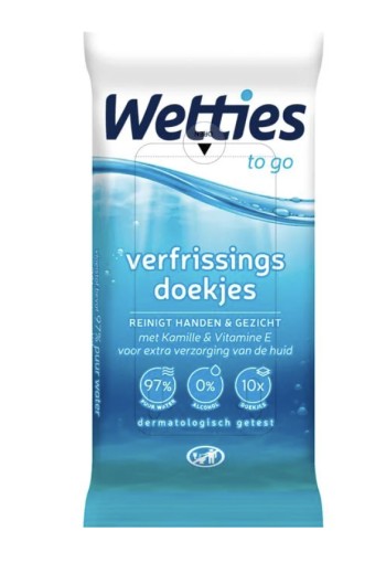 Wetties Pocket Verfrissingsdoekjes 20 stuks