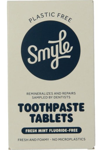 Smyle Tandpasta tabletten zonder fluoride navul (65 Stuks)