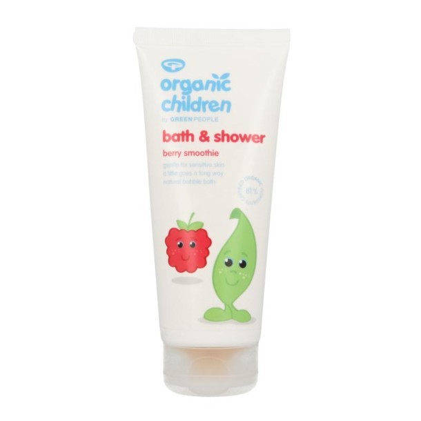 Green People Organic children bad- & douchegel berry smoothie (200 Milliliter)