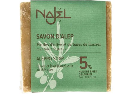 Najel Aleppo olijf zeep 5% laurier (190 Gram)