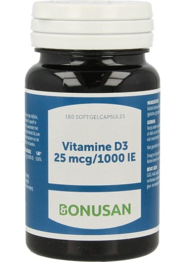 Bonusan Vitamine D3 25mcg/1000IE (180 Softgels)