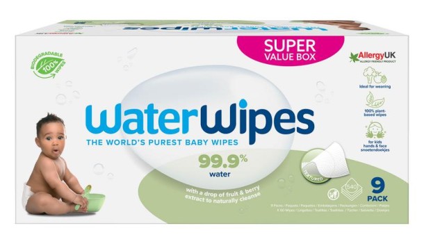 Waterwipes Snoetendoekjes 9-pak (540 Stuks)